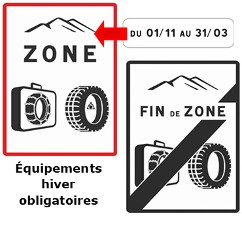 panneau equipement obligatoire